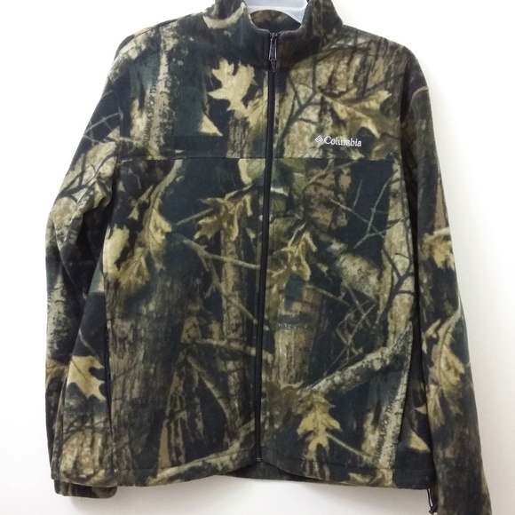 columbia camouflage fleece jacket